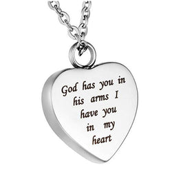 God Has You In His Arms I Have You In My Heart - Ash Lockets