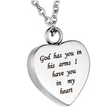 God Has You In His Arms I Have You In My Heart - Ash Lockets